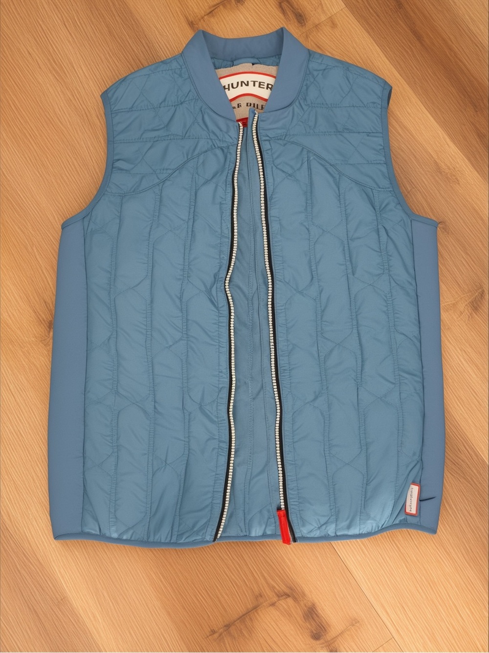 Hunter Blue Quilted Sleeveless Vest - Picture 2 of 5